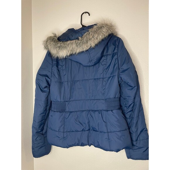 Vintage Y2K Iconic Aeropostale Cargo Puffer Faux Fur Lined Jacket Size XL - Picture 6 of 6